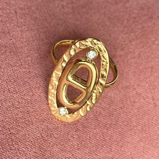 Bague maille marine✨