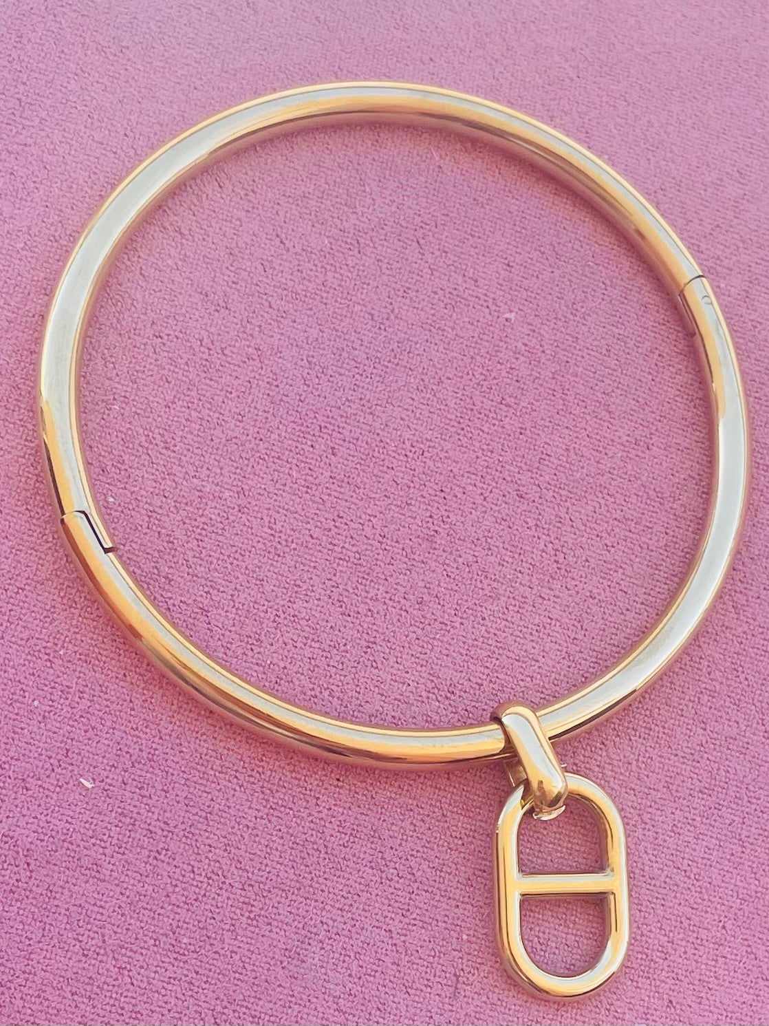 Jonc ouvert maille marine✨