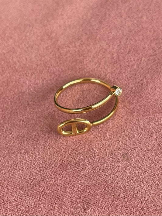 Bague maille marine✨